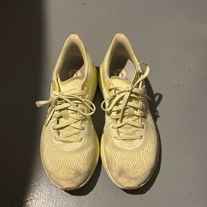 Lululemon light yellow sneakers